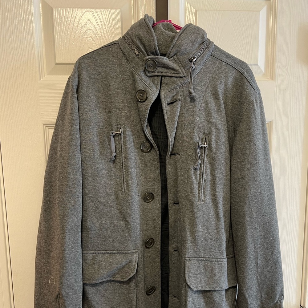 Gray pea coat that was bought 2 years ago. In great condition still.